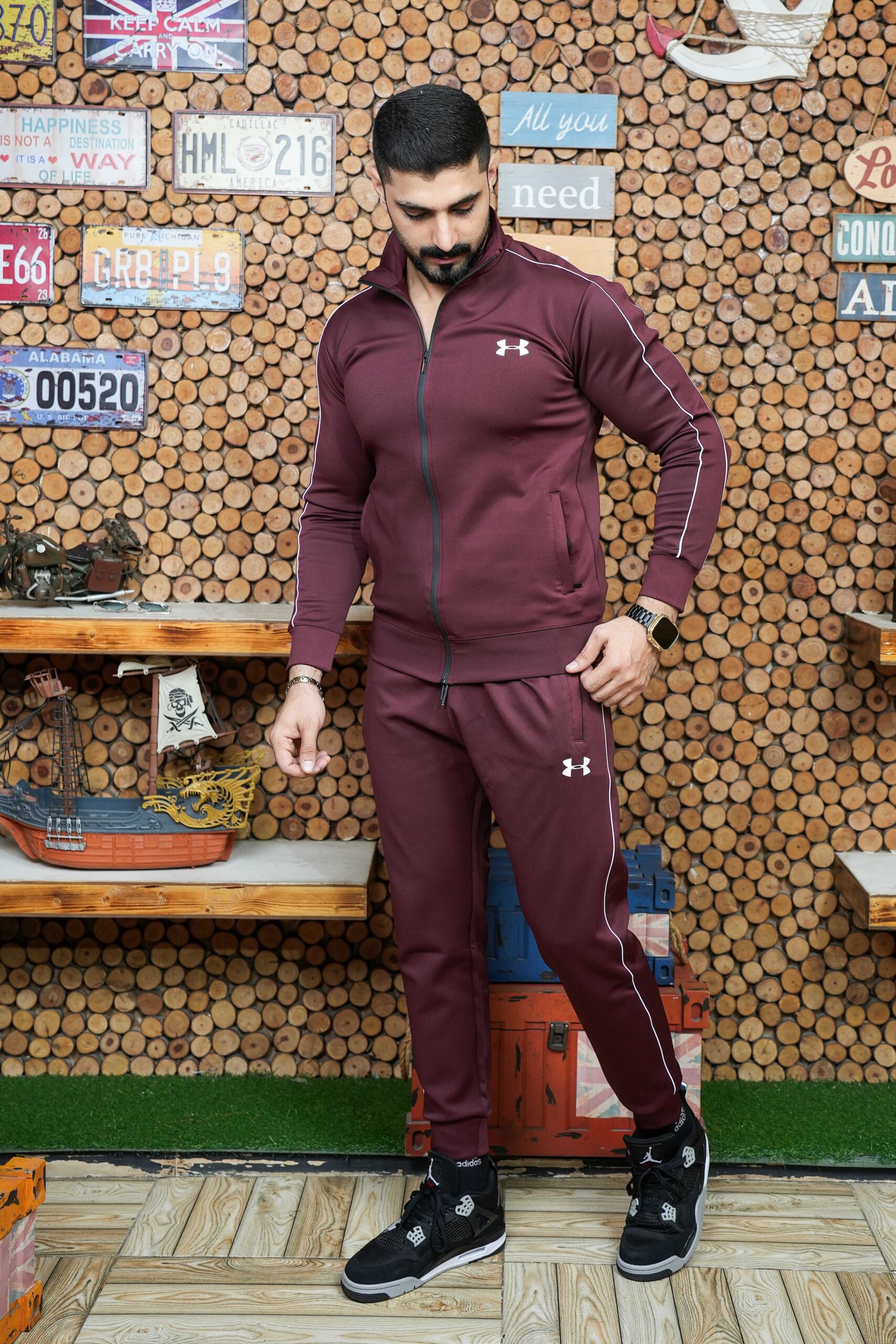 DSC08599_11zon Under armour Zipper track suit - Image 2